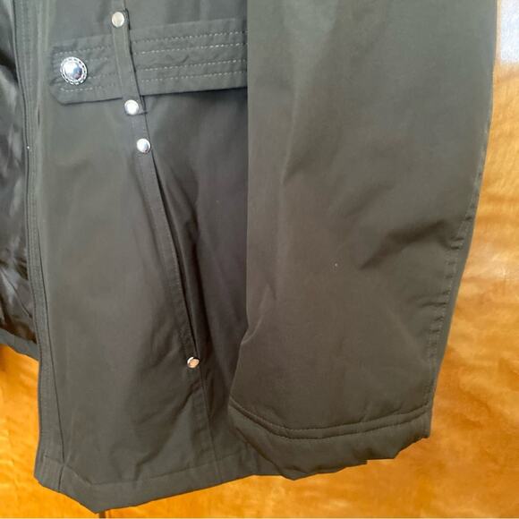 INTL details | Olive Green Utility Jacket Lightweight Lined Zip Up - 1X - Picture 9 of 13